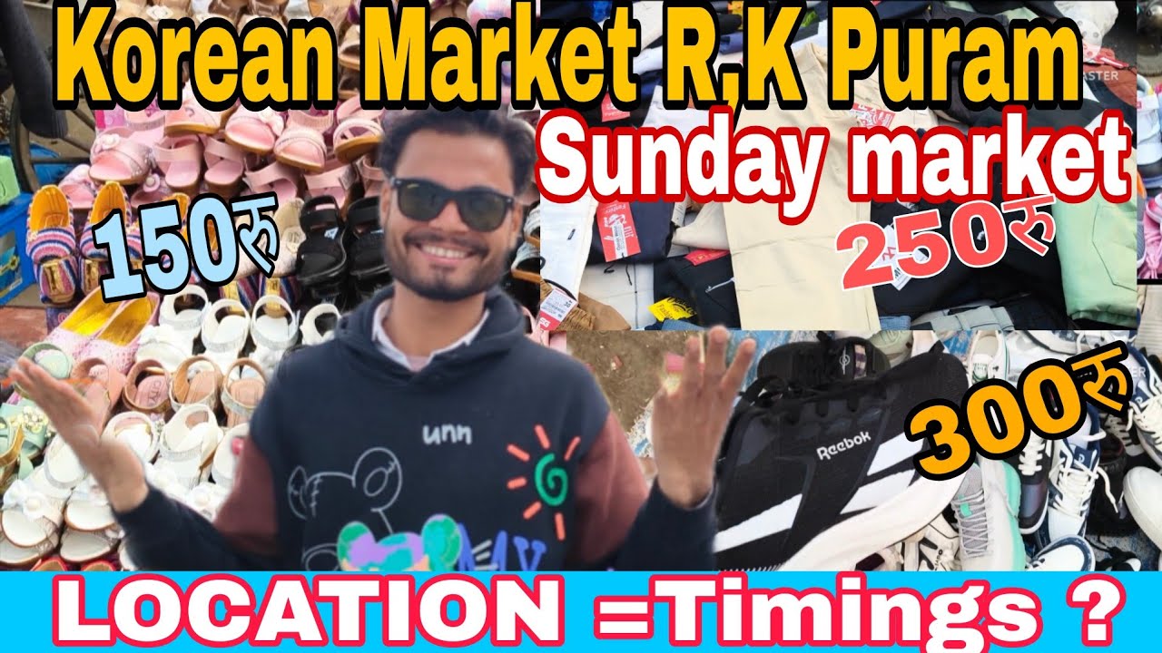 Korean market RK Puram😍RK Puram Sunday market👍 korean clothes Market in Delhi Cheapest market 🤩 2026