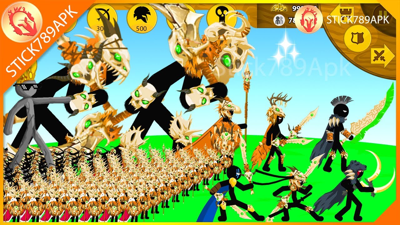 UNITED TRIBES XIPHOS, SICKLEBEAR, SHADOWRATH VS FINAL BOSS | Stick War Legacy Mod | Stick789Apk