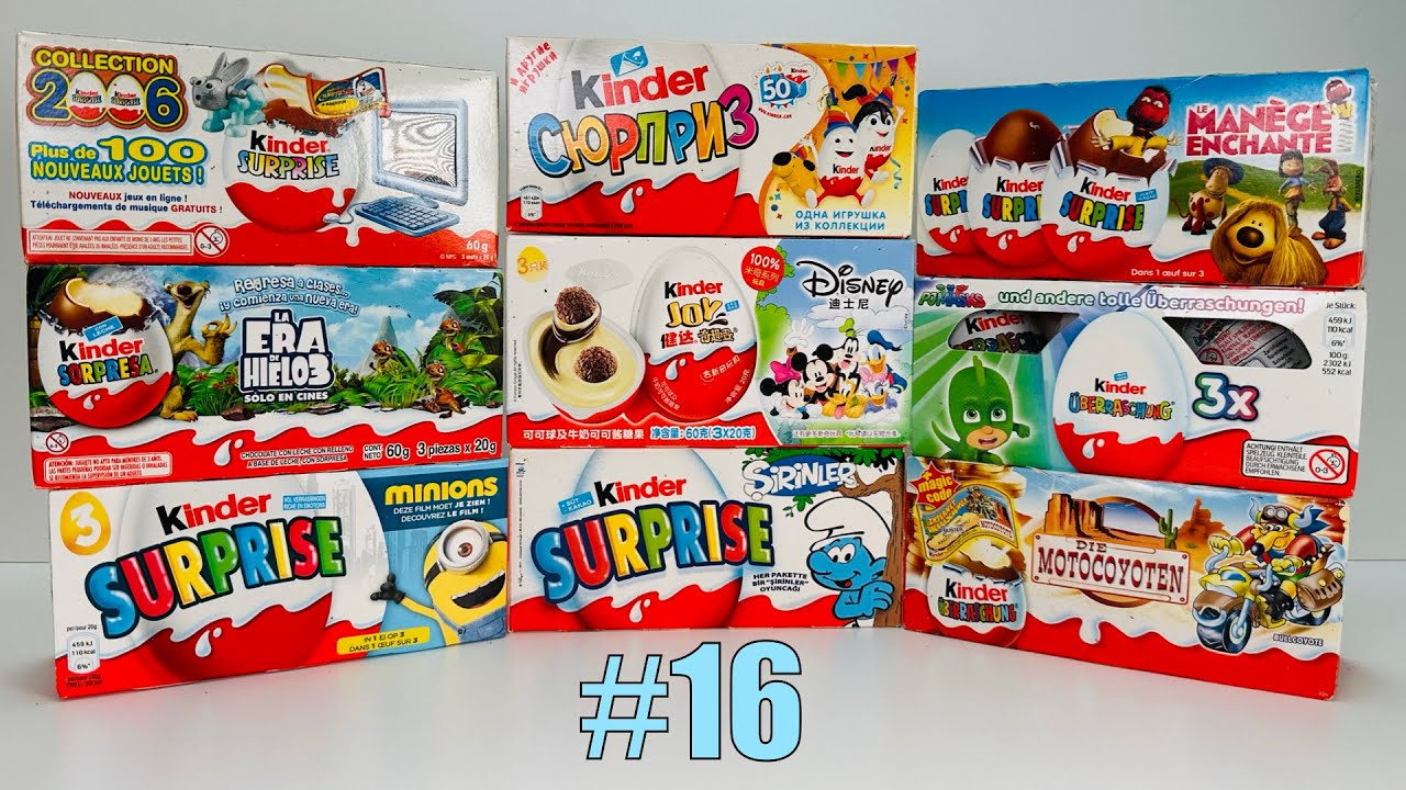 OLD Kinder Surprise Unboxing #16. Распаковка Старых Киндер Сюрпризов.Выпуск 16.Alte Ü-Ei Unboxing 16