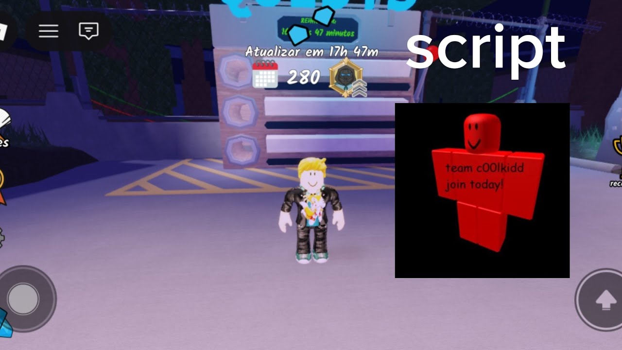 Joguei com um script no 99 noites na floresta 