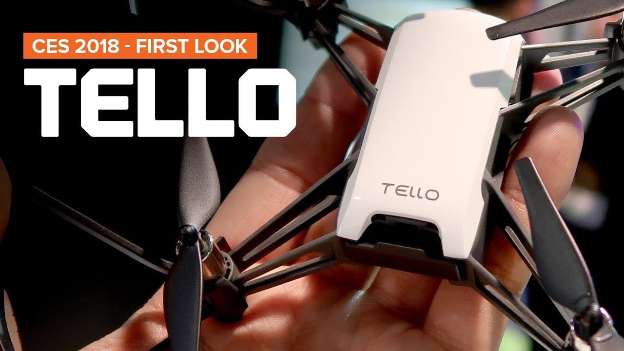 CES 2018 - TELLO drone by Ryze Robotics in partnership with DJI and Intel