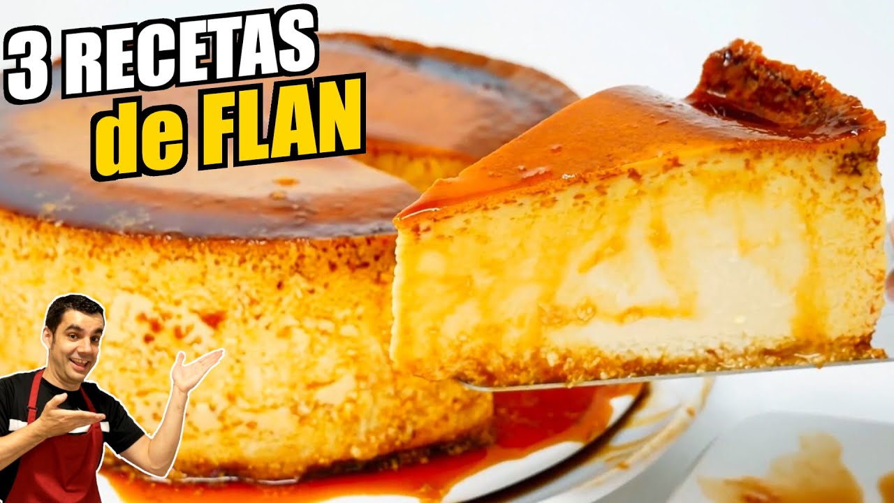 🍮 Las 3 recetas de FLANES más deliciosas PARA SORPRENDER a tus invitados