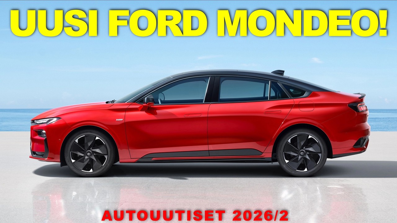 UUSI Ford Mondeo! Kia EV2 alle 30 000 €, tyylikäs Mazda CX-6e, Tesla Model Y Standard Long Range