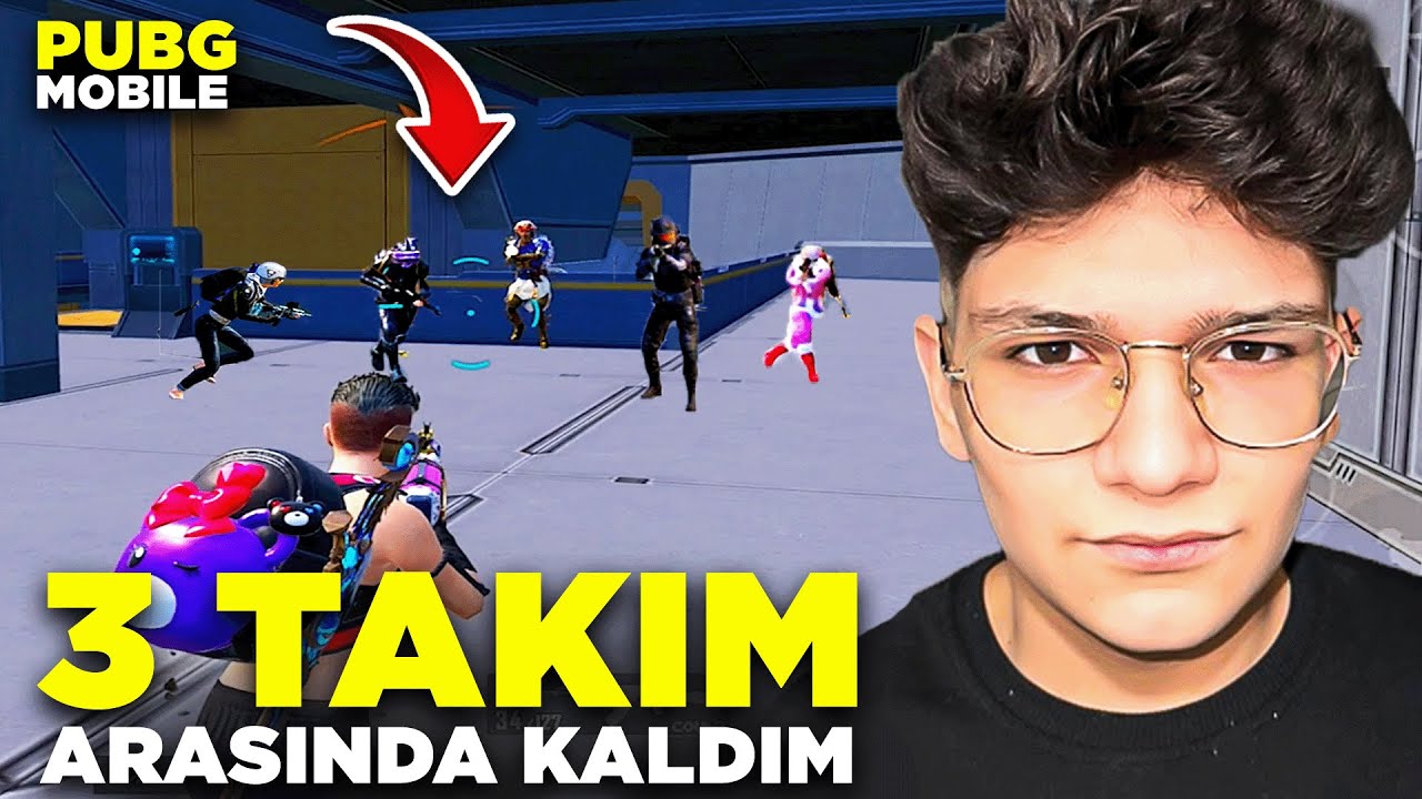 3 TAKIM ARASINDA KALDIM! 1 VS 12😱 | PUBG MOBİLE