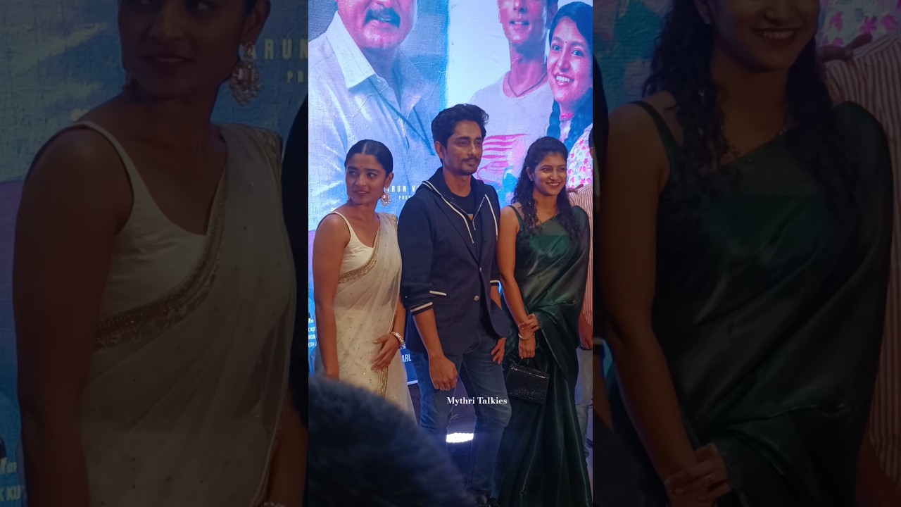 Hero #siddharth At 3BHK Trailer Launch Event #devayani #sharathkumar #3bhk Event