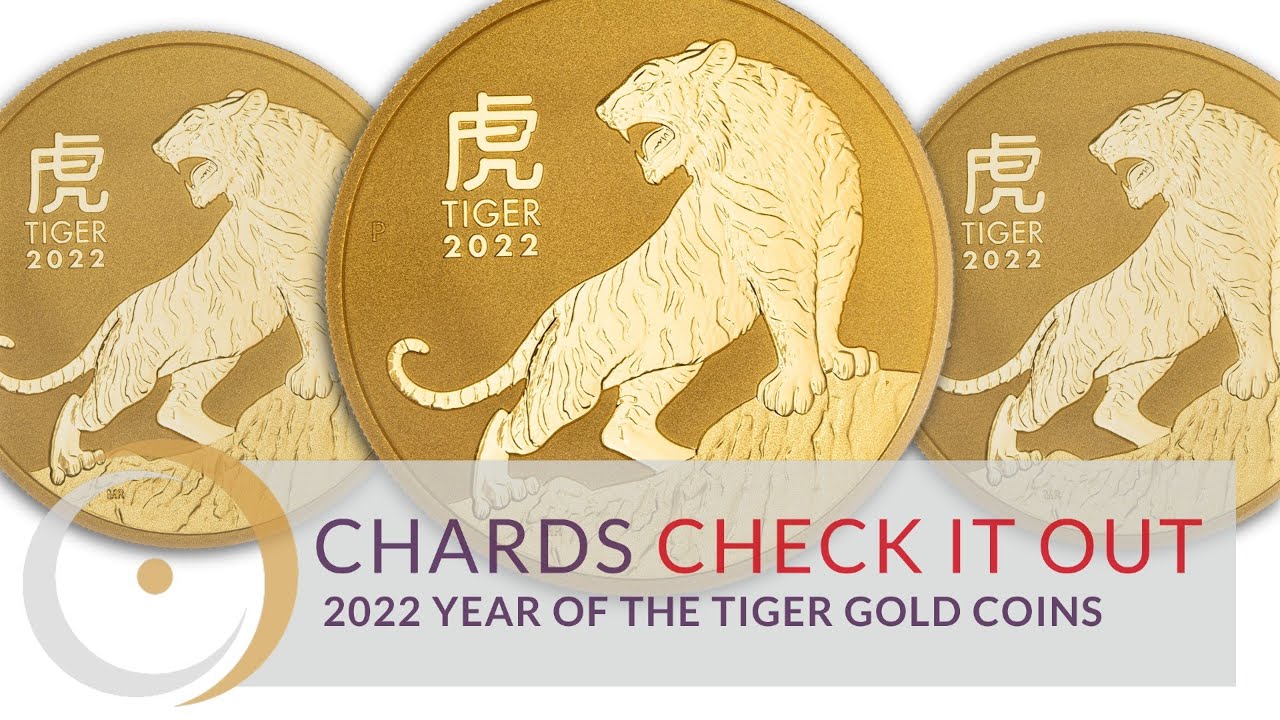 2022 Perth Mint Year of the Tiger Gold Australian Lunar Coins