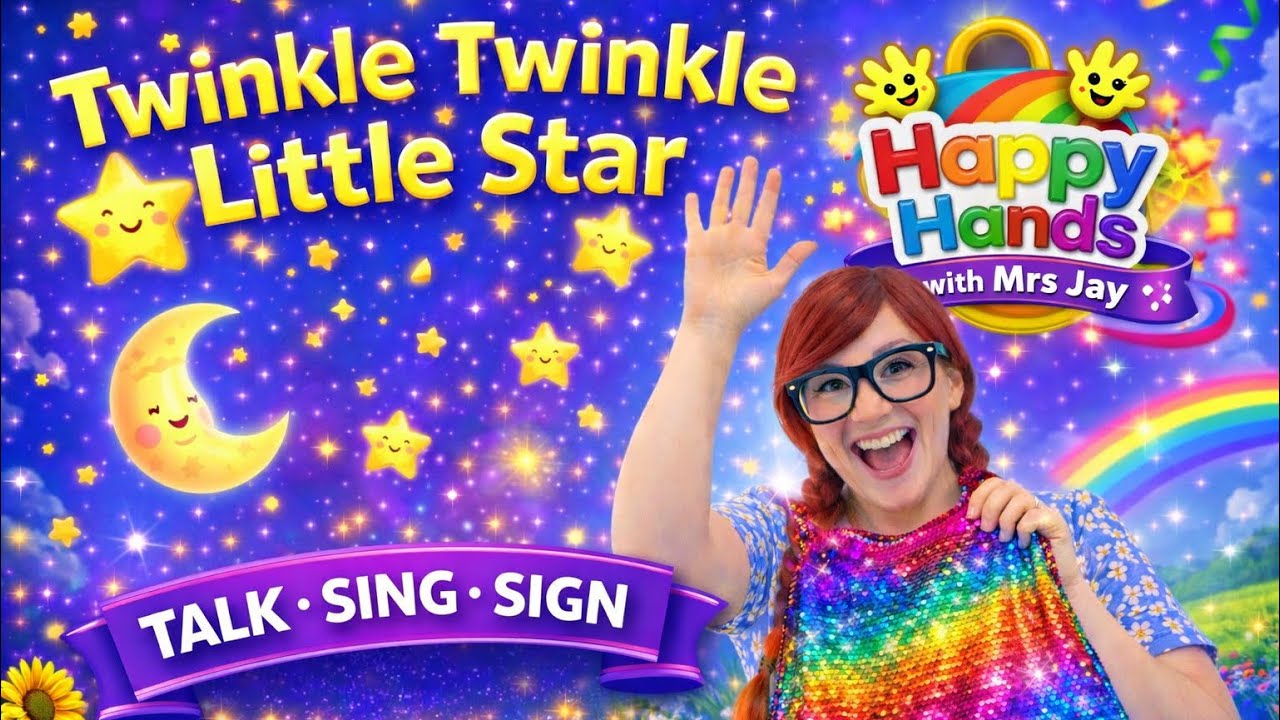 Twinkle Twinkle Little Star ⭐ Sing & Sign Nursery Rhyme for Toddlers 🌙✨