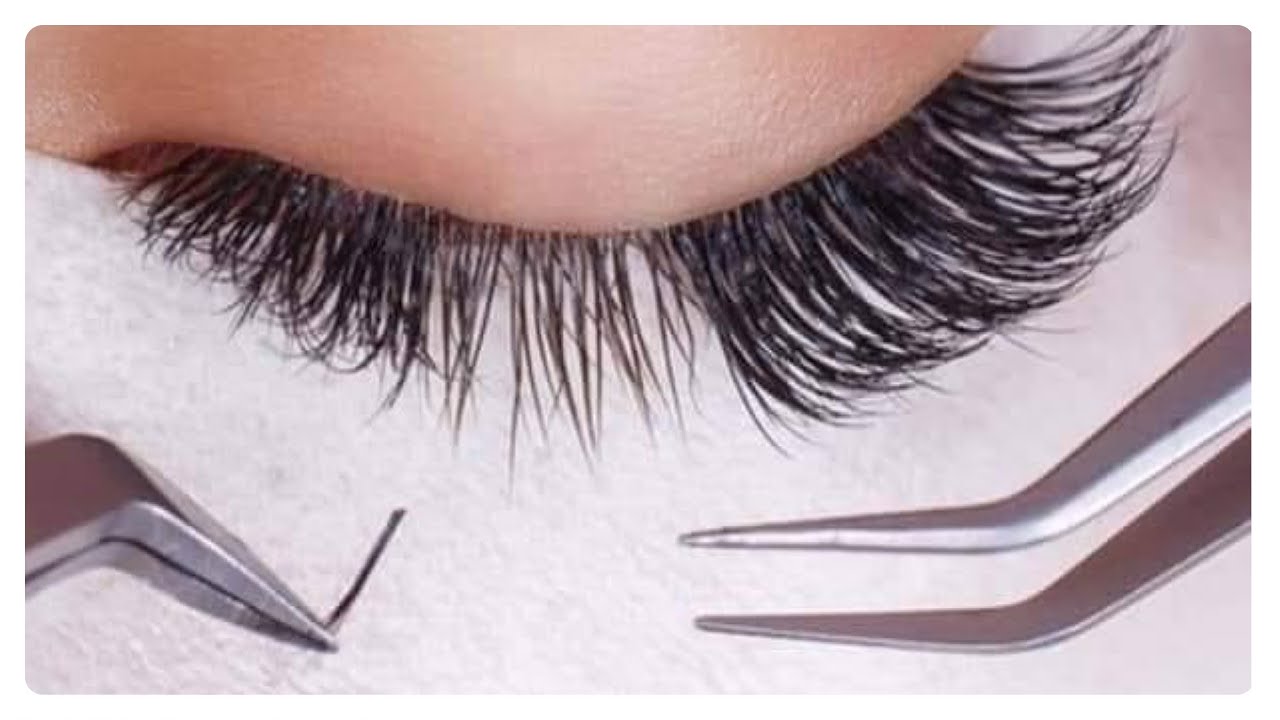 طريقة تركيب الرموش شعره شعره الدئمه لمدة 3 اشهر 🌹في النزل