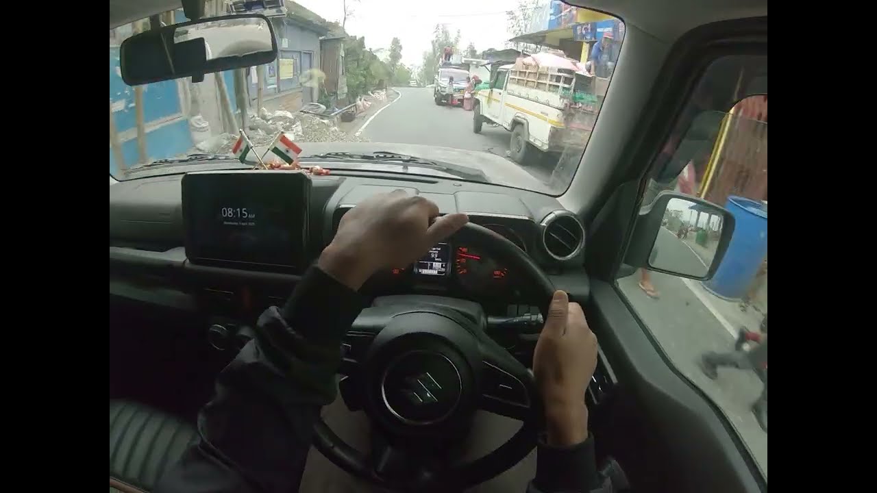 Jimny ASMR driving POV &bull; Darjeeling's hilly road &bull; Part 1