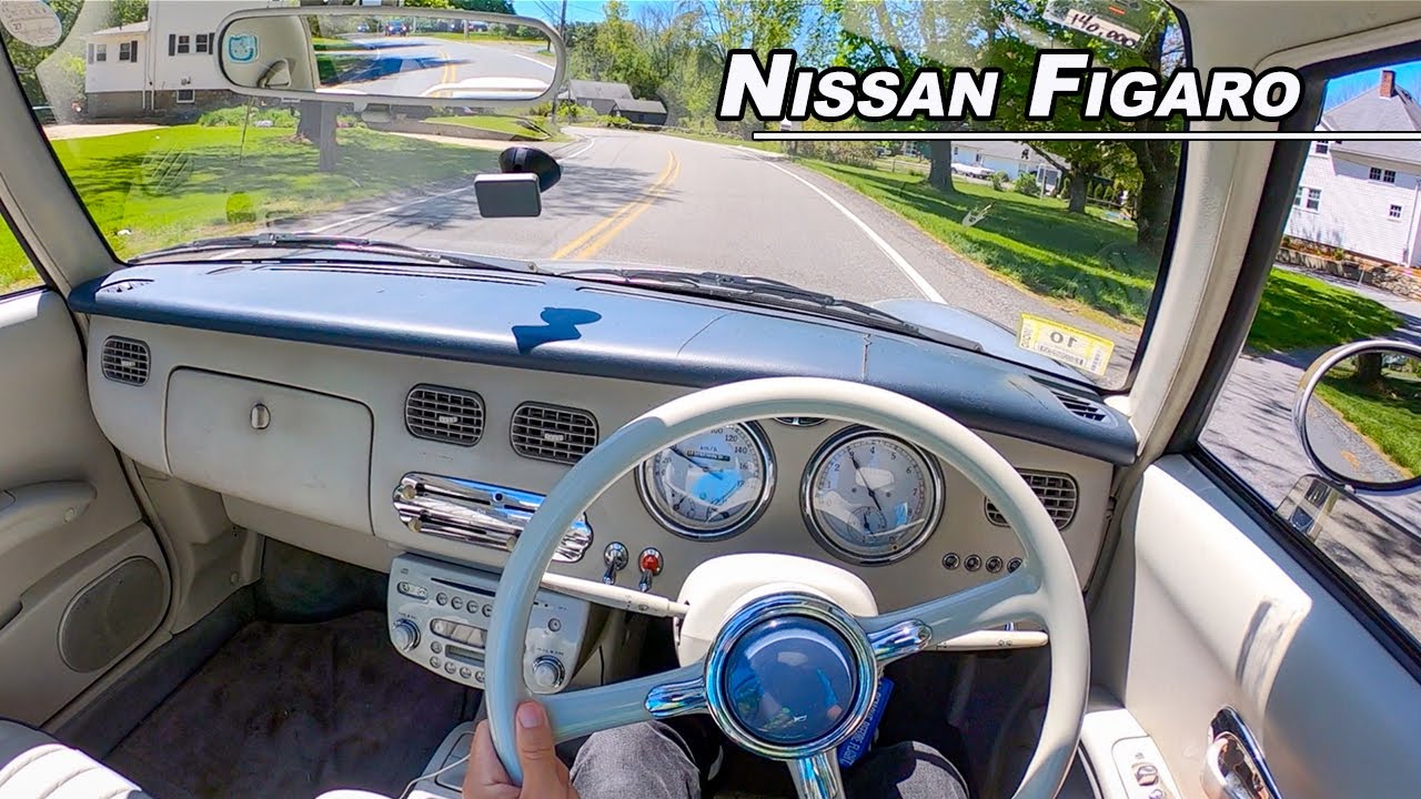 1991 Nissan Figaro POV Test Drive - The Happiest Car on Earth (Binaural Audio)