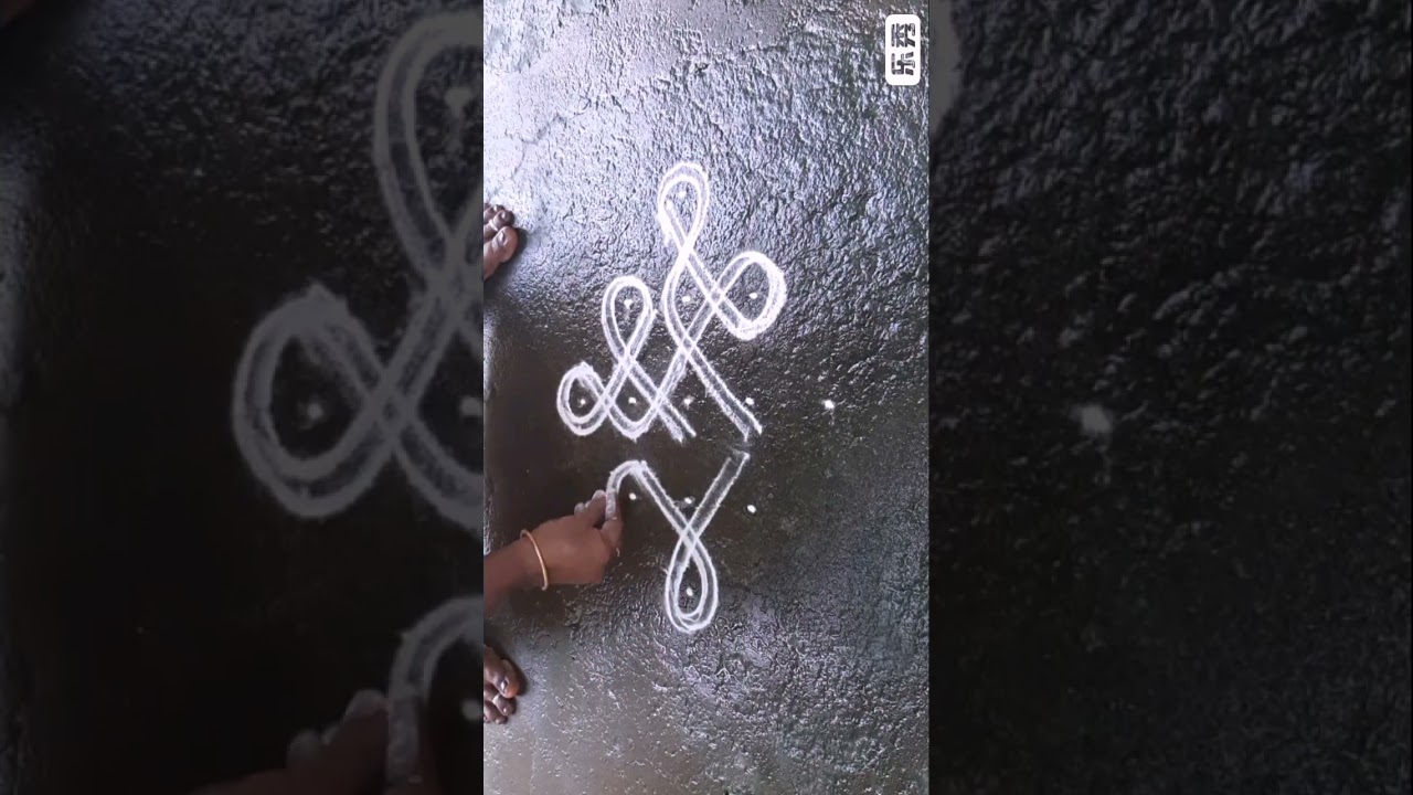 Double stroke rangoli designs