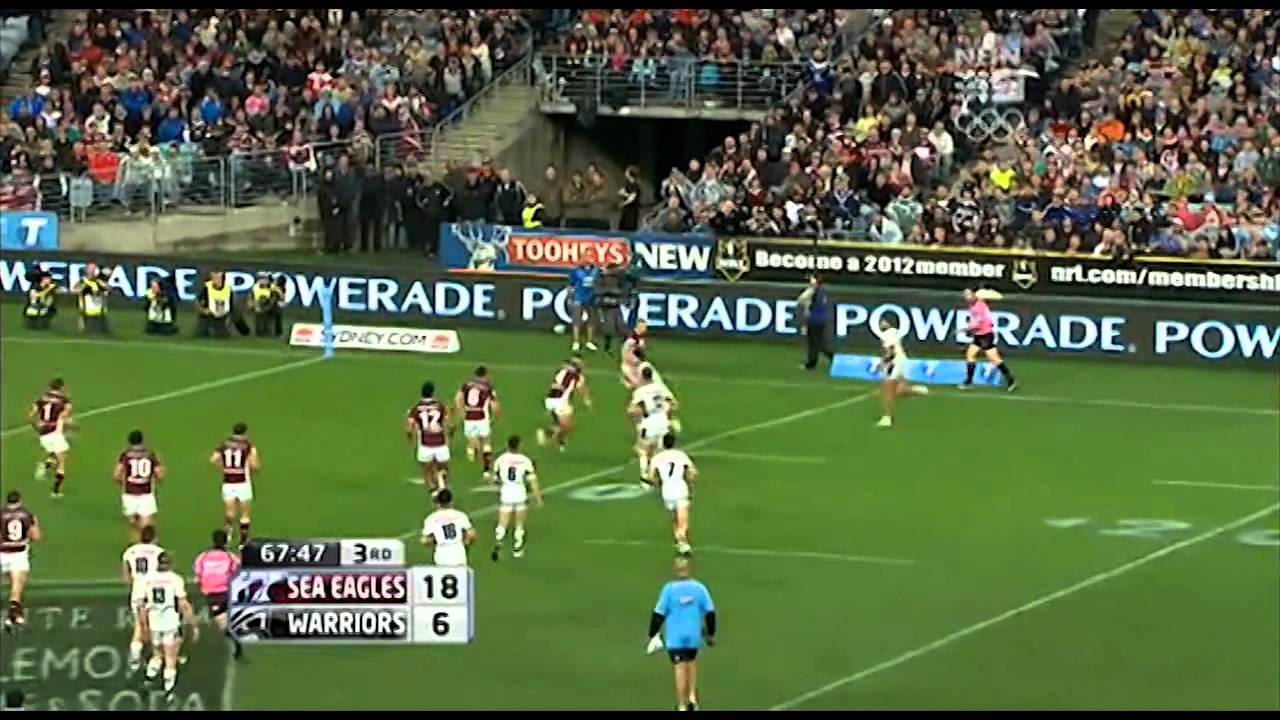 Elijah Taylor Scores for the New Zealand Warriors
