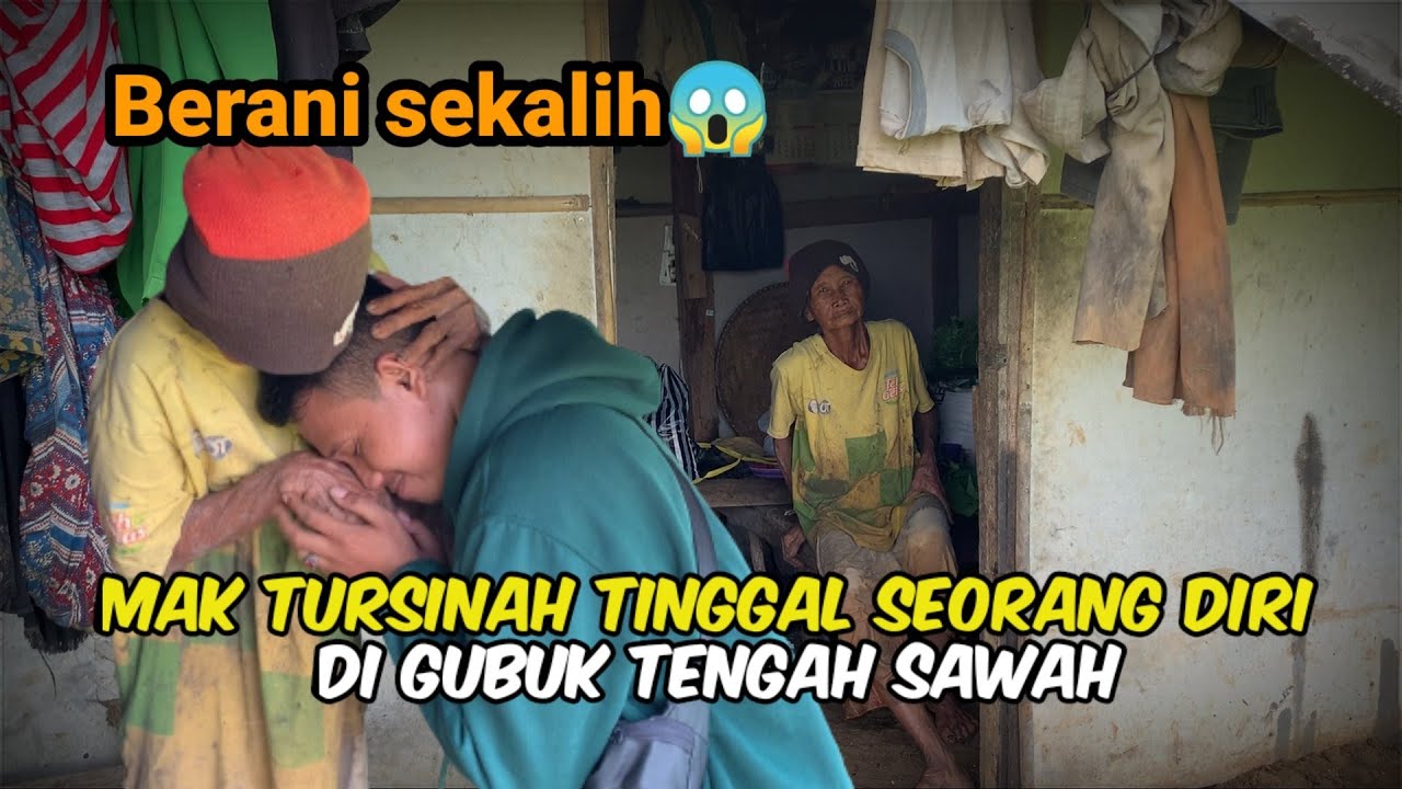 Puluhan Tahun Mak Tursinah Tinggal Di Gubuk Saung Sawah Tanpa Penerangan
