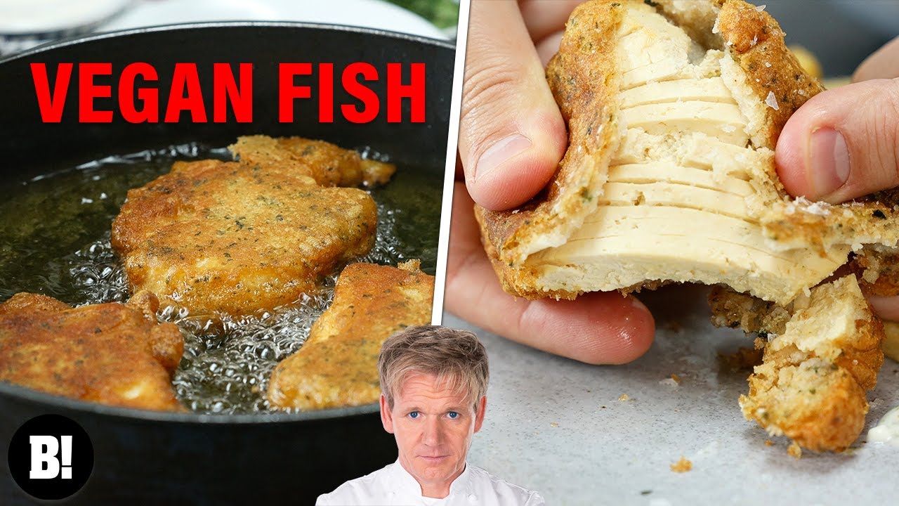 WE MADE GORDON RAMSAY'S 10-MINUTE FISH & CHIPS VEGAN 🔥
