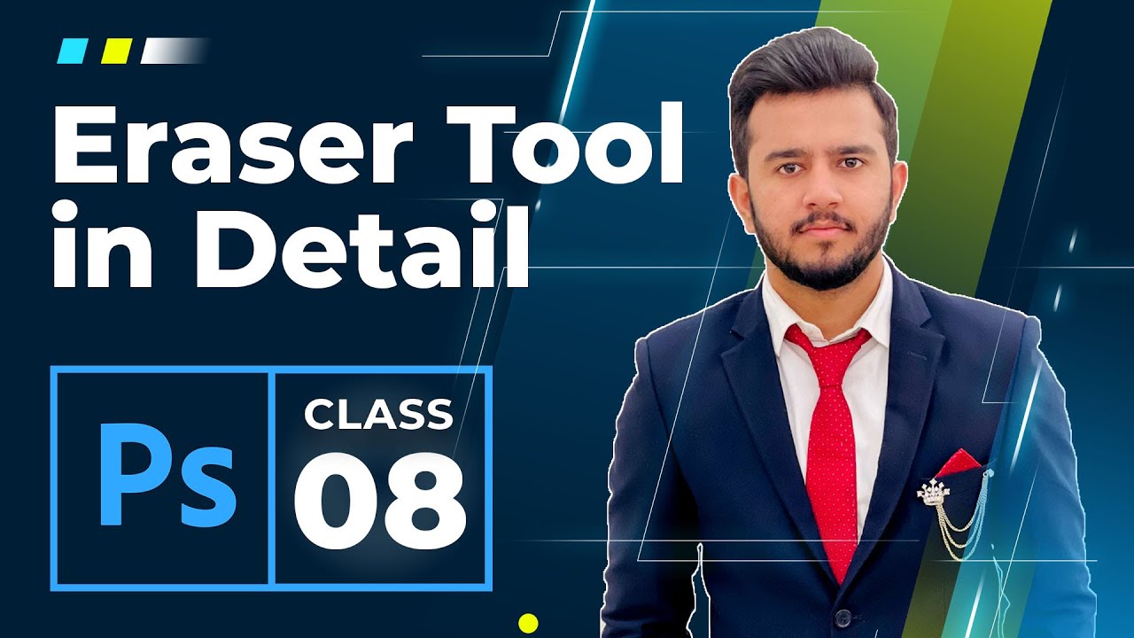 Eraser Tools | Adobe Photoshop Tutorials for Beginners | Class 08