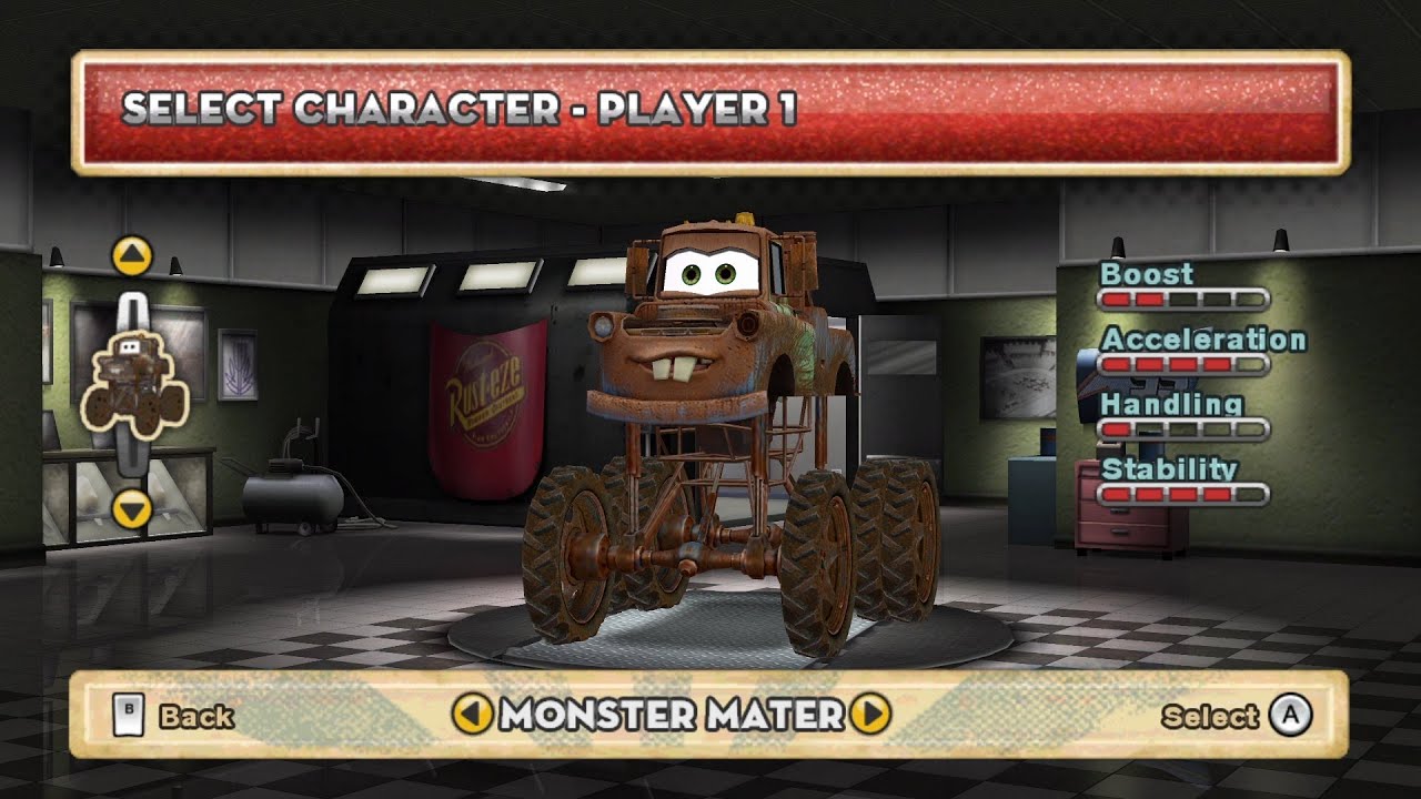 Cars Mater-National Wii - Monster Mater Gameplay (Dolphin)