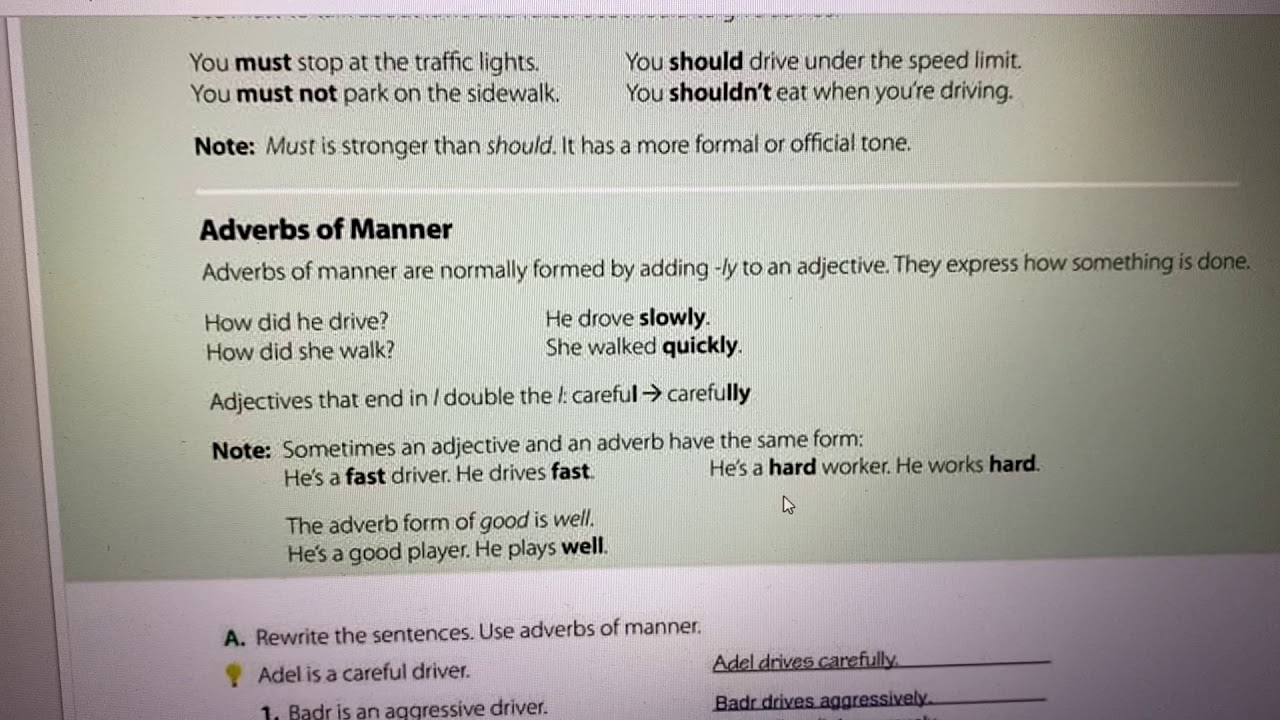 Modal Auxiliaries: Must/ Mustn’t/ and Should/ Shouldn’t للصف ثالث متوسط Super Goal 6