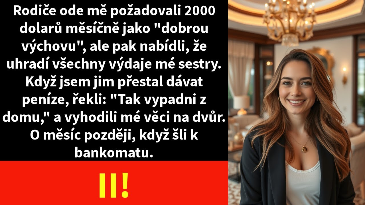 Rodiče ode mě požadovali 2000 dolarů měsíčně jako 