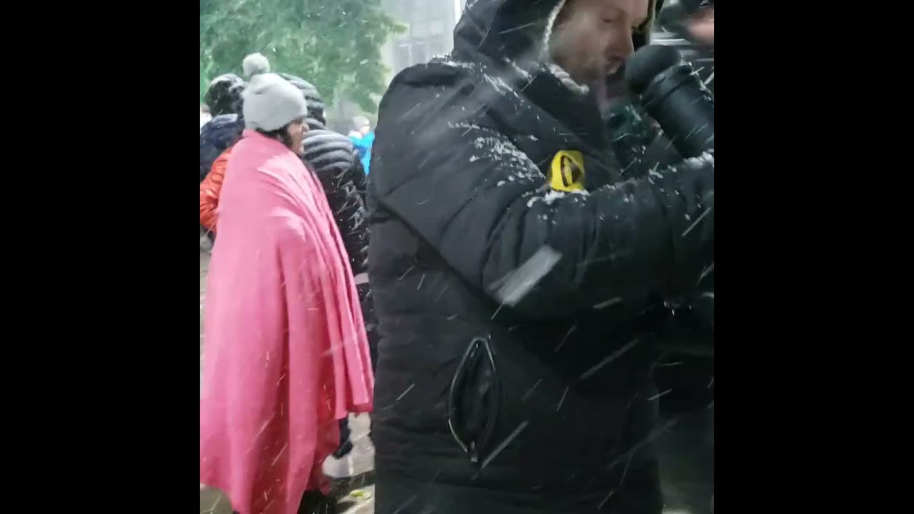cobertura imagemtv da neve em Lages SC