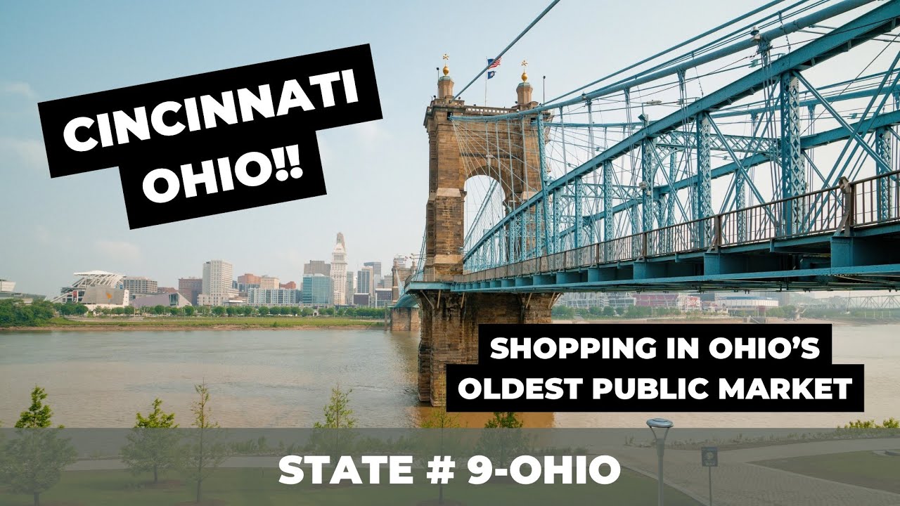 HISTORIC CINCINNATI | Large Family Travel | Findlay Market & Roebling Suspension Bridge