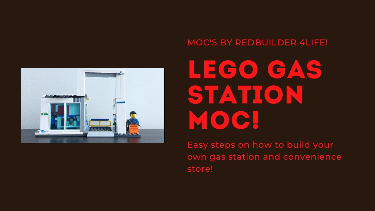 Lego gas station and convenience store MOC!