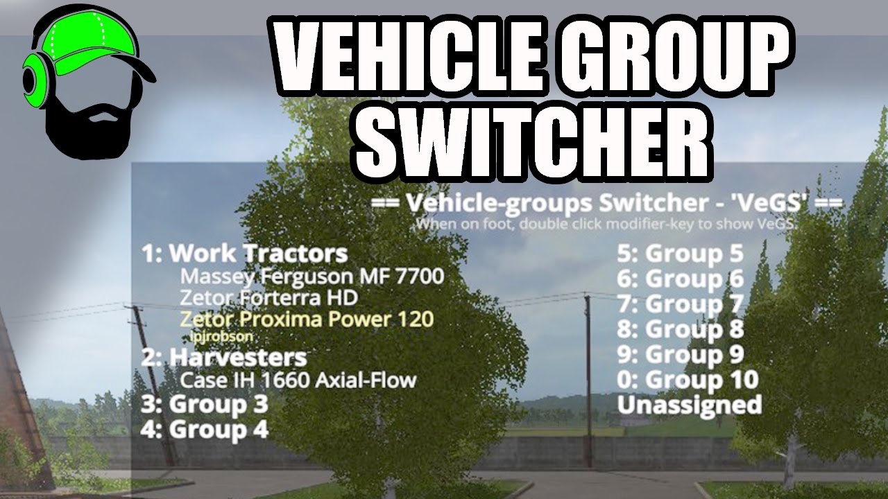 Farming Simulator 17 Mod - How to use Vehicle Group Switcher