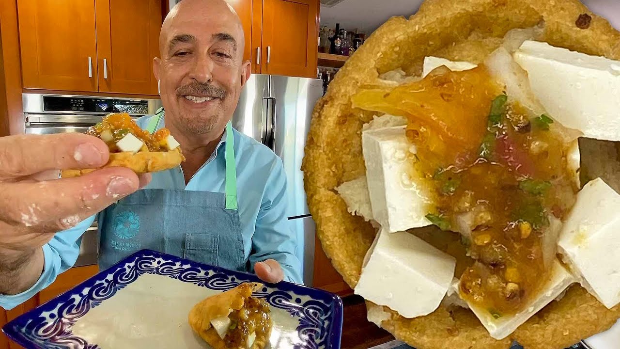 Gorditas fritas con queso fresco
