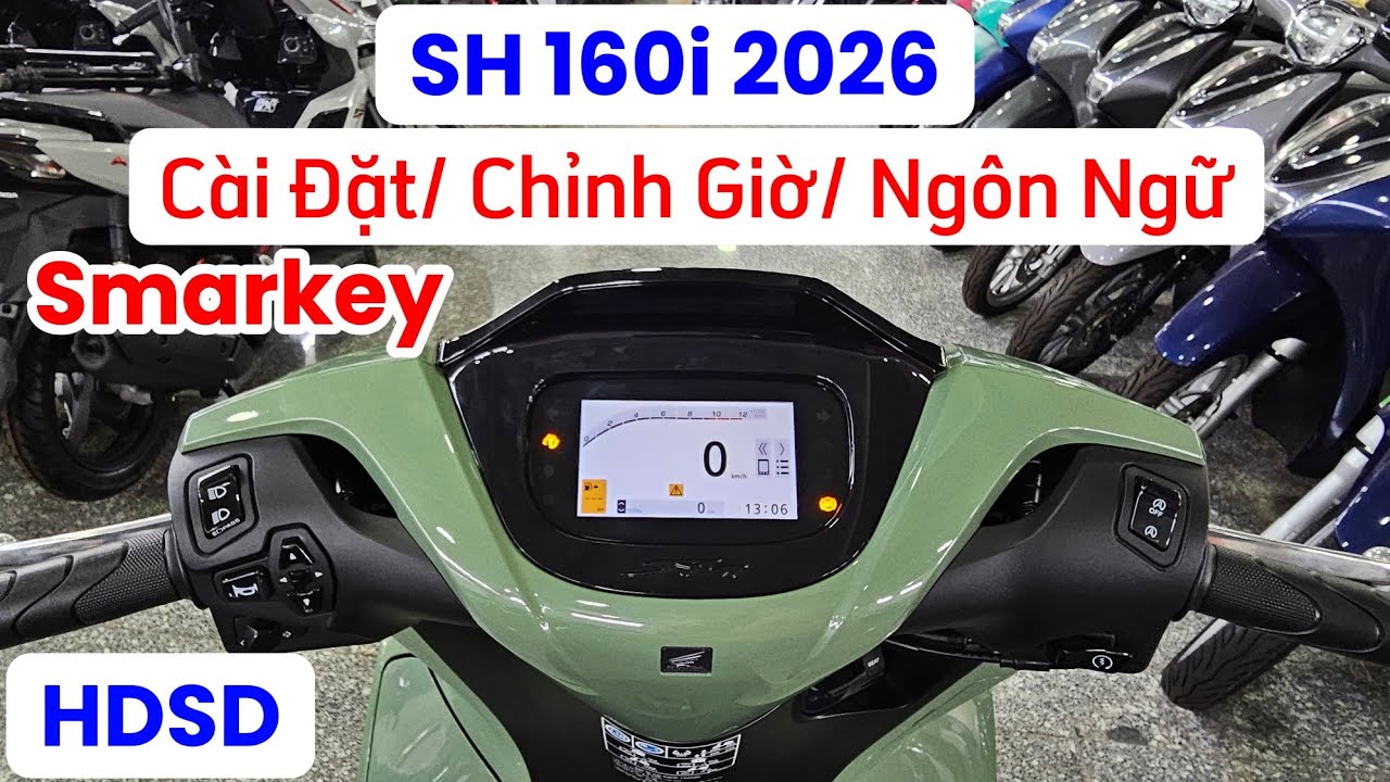 Hướng dẫn sử dụng/ cài đặt đồng hồ TFT SH 160 2026 chi tiết. Khải Phạm #hdsd #2026 #sh #tft #160 #xe