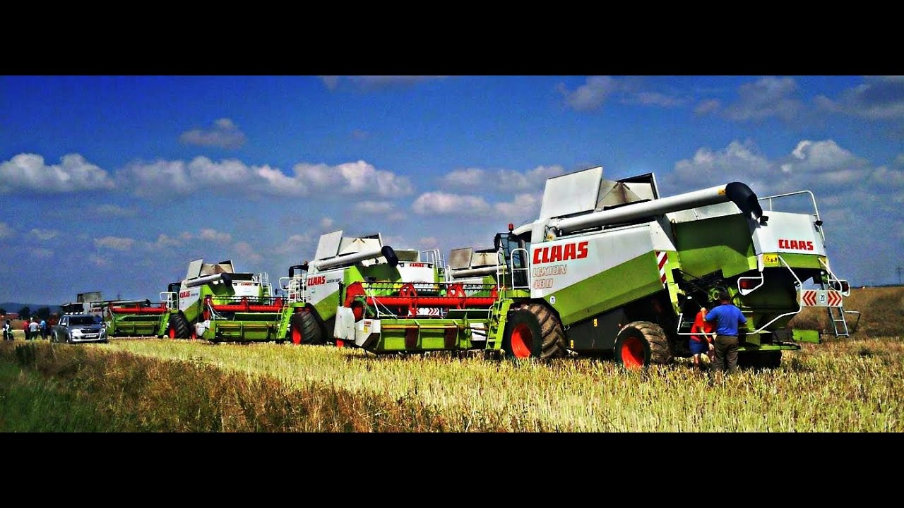 Mega Żniwa 2015! - Sady Dolne, Agrohandel 5x Claas Lexion, 2x New Holland, 1x Deutz Fahr