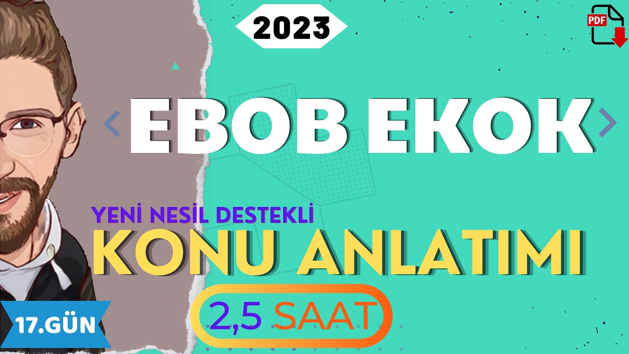 EBOB - EKOK | Konu Anltımı | 17.GÜN | 80 Günde Devri TYT Matematik | RENKLİ ÜCRETSİZ PDF