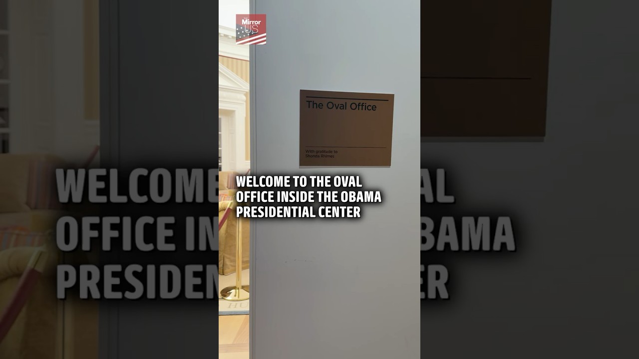 Oval Office replica located at the Obama Presidential Center