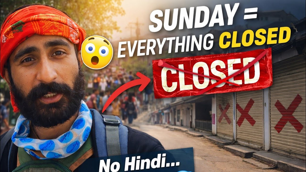 Sunday in Mizoram 😳 Everything CLOSED! No Hindi… No English