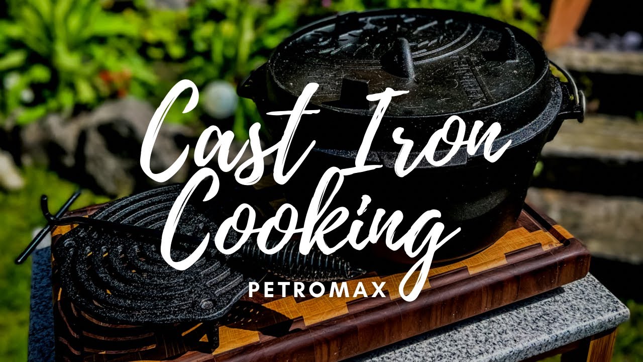 Petromax Cast Iron Skillets, Poultry Roaster and Dutch Oven Ft9 Hunter Hunter Gatherer Cooking HGC