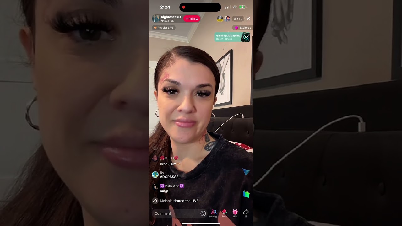 Rightcheeklg TikTok Live (12/4/24)