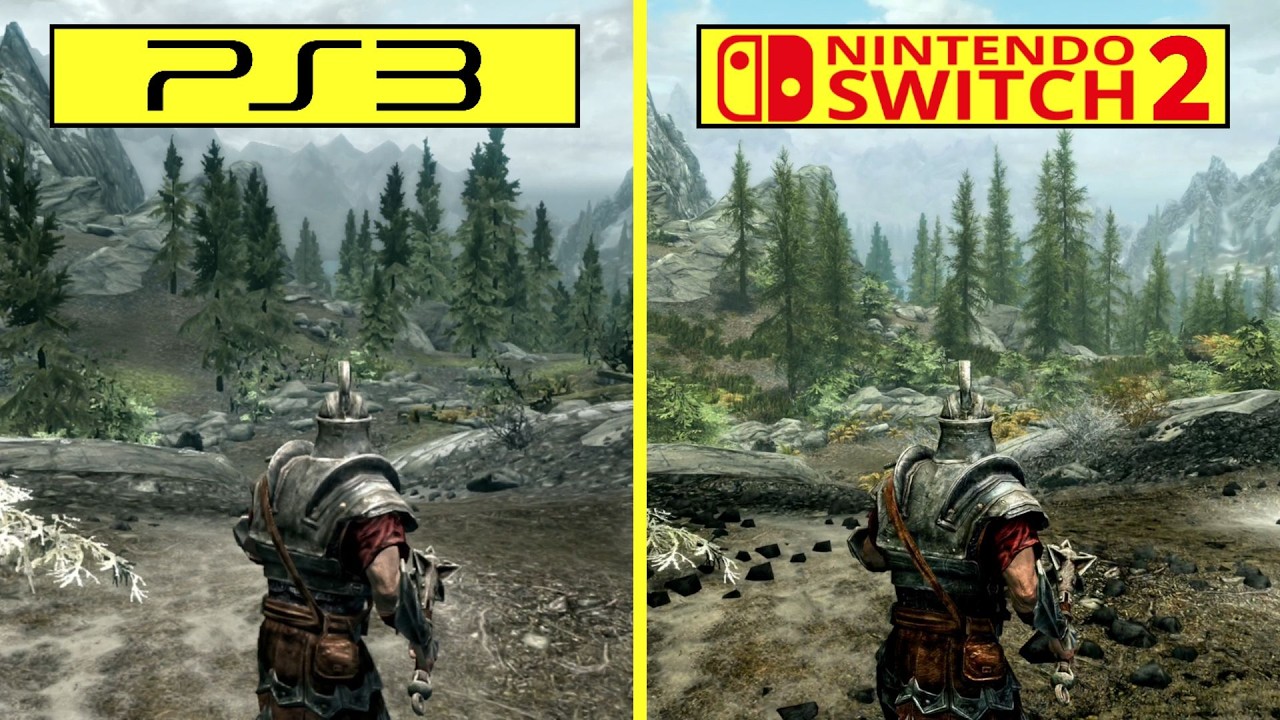 Skyrim PS3 vs Switch 2 &ndash; 14 Years of Graphics Evolution | Graphics Comparison