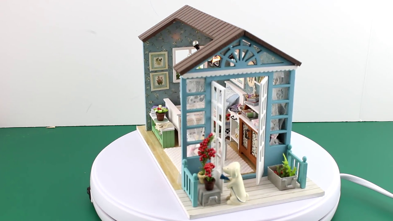 DIY Miniature Model House Kit With Working Lights 