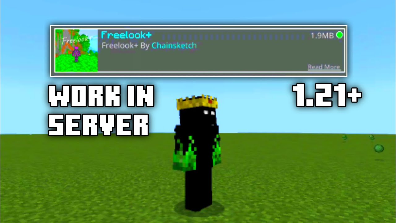 360&deg; Free Look Mod For MCPE ( MCPE 1.21+ Free look Mod )
