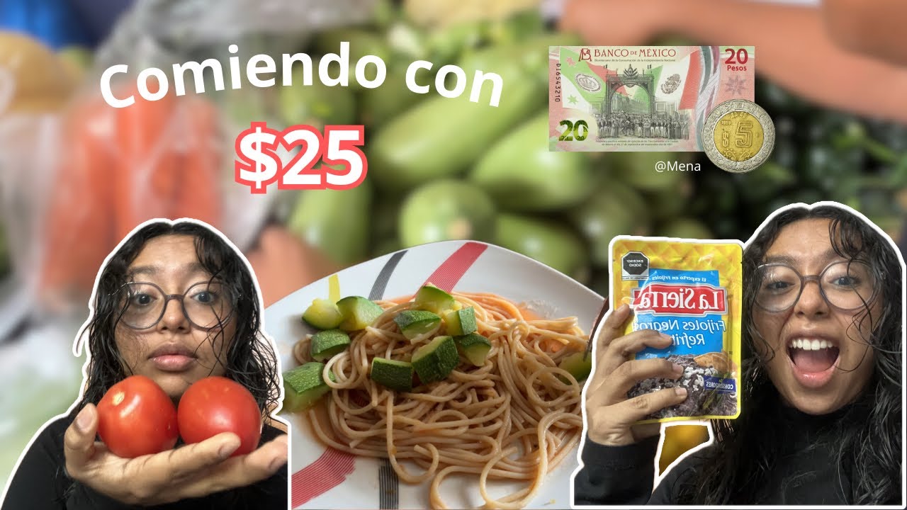 Un día COMIENDO CON $25