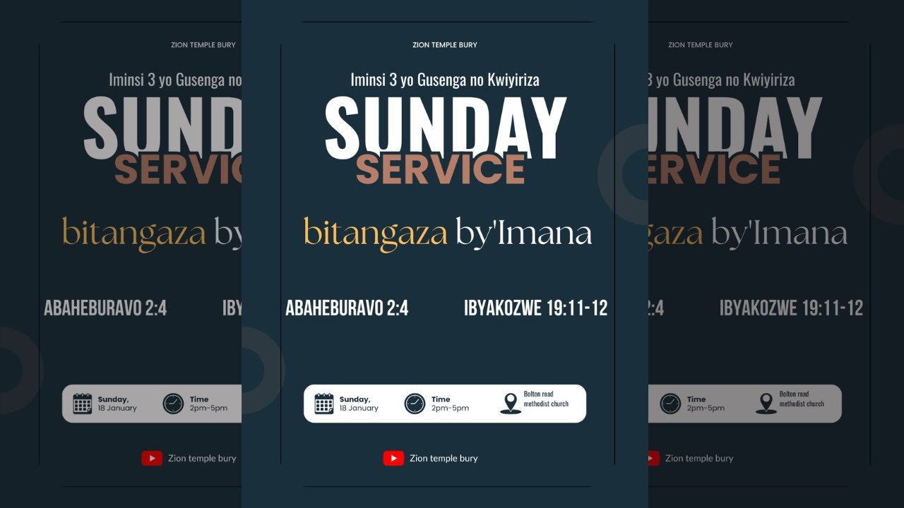 🔴Zion  Temple Celebration Center Bury, Sunday services