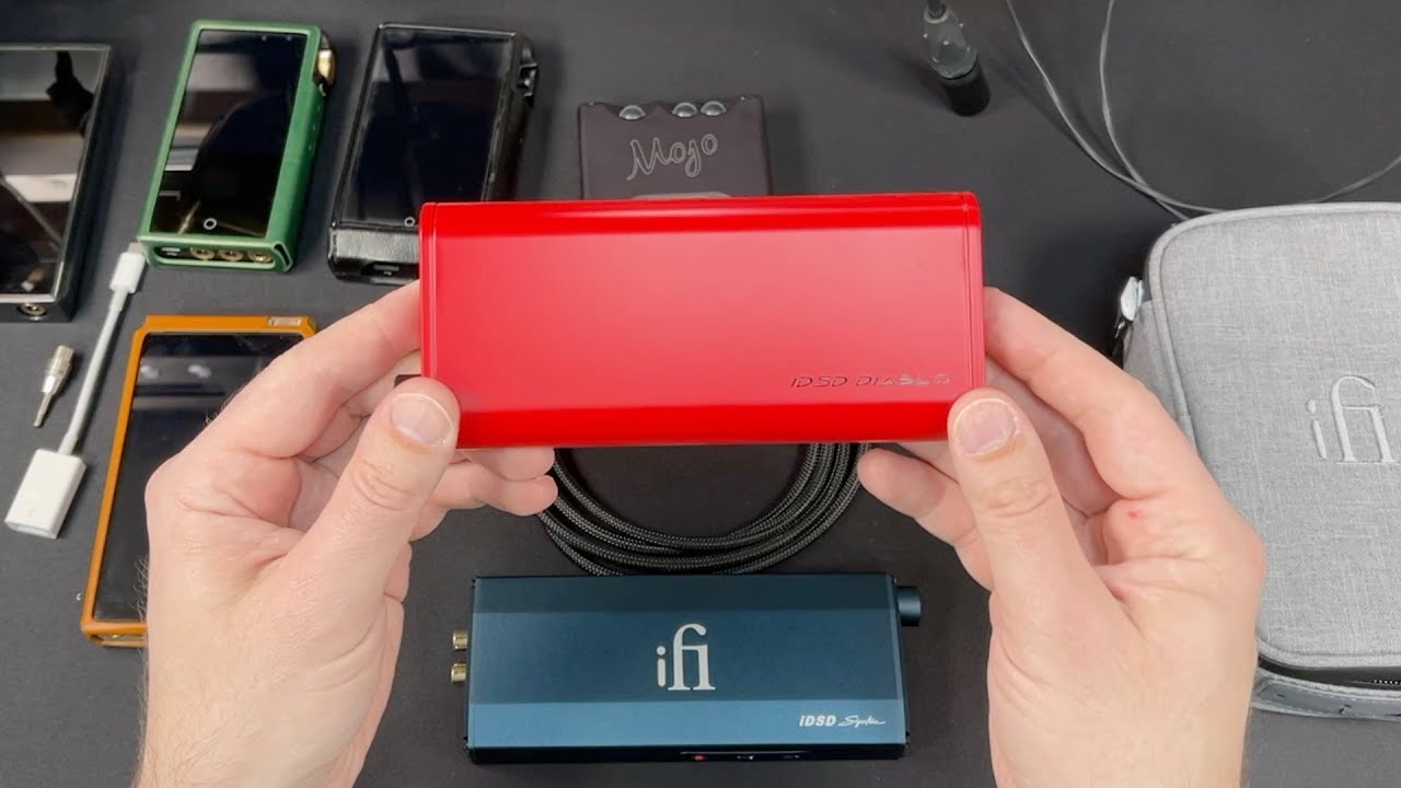 What's bright red and with good headphones makes music sound great? The iFi iDSD Diablo