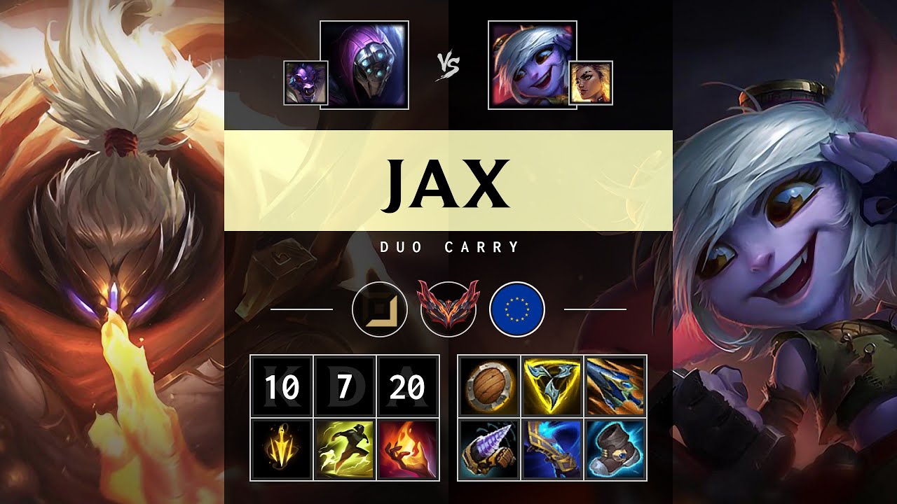 Jax ADC vs Tristana - EUW Grandmaster Patch 25.19