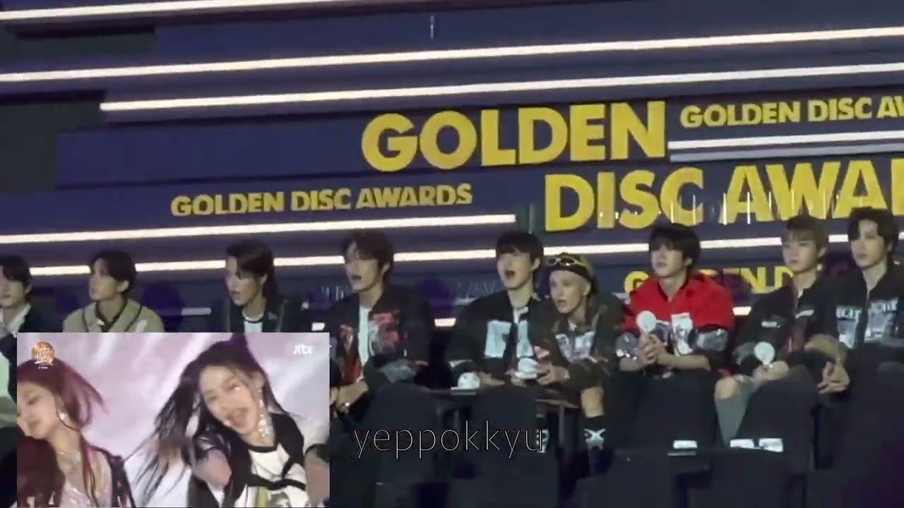 230107 TREASURE Reaction to NewJeans Attention Performance @ GDA 2023