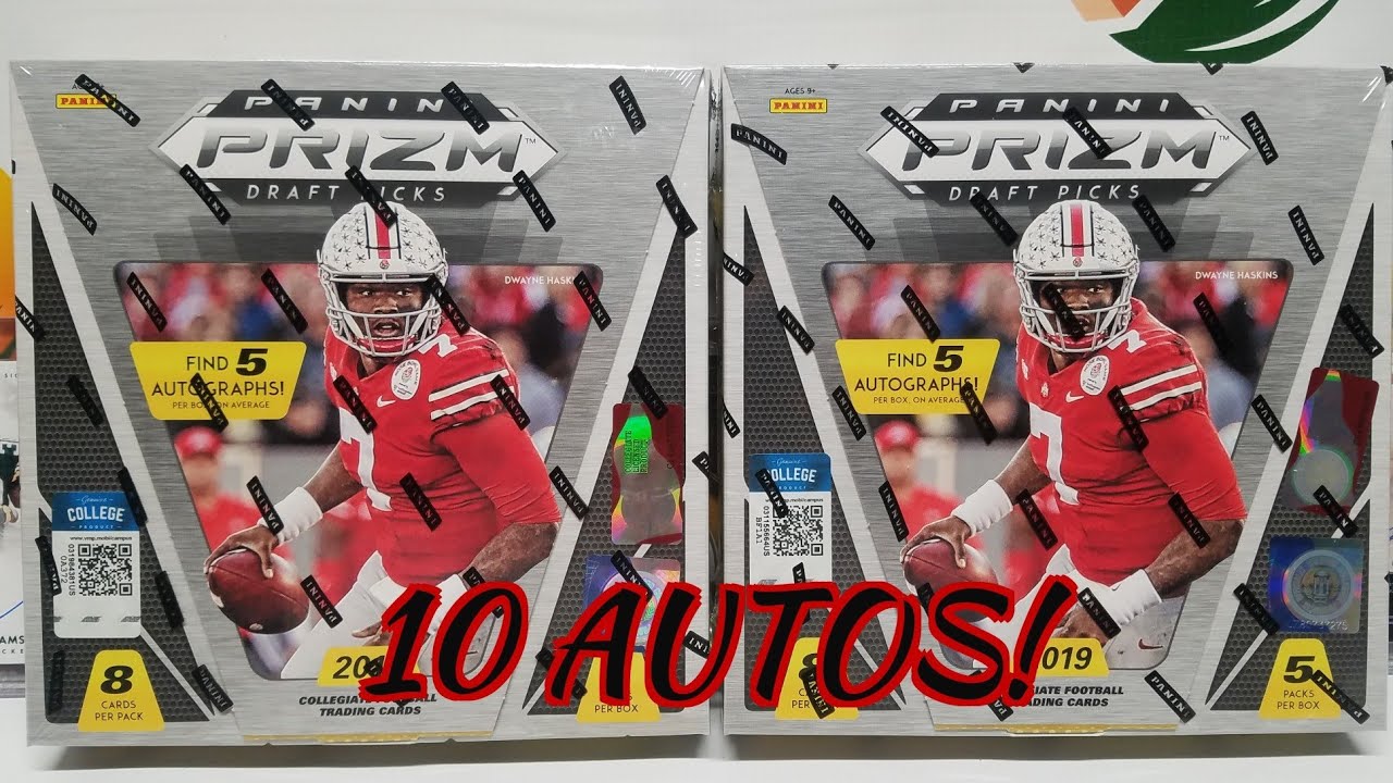 2019 Panini Prizm Draft Picks 2 Hobby Box Opening. 10 Autos!