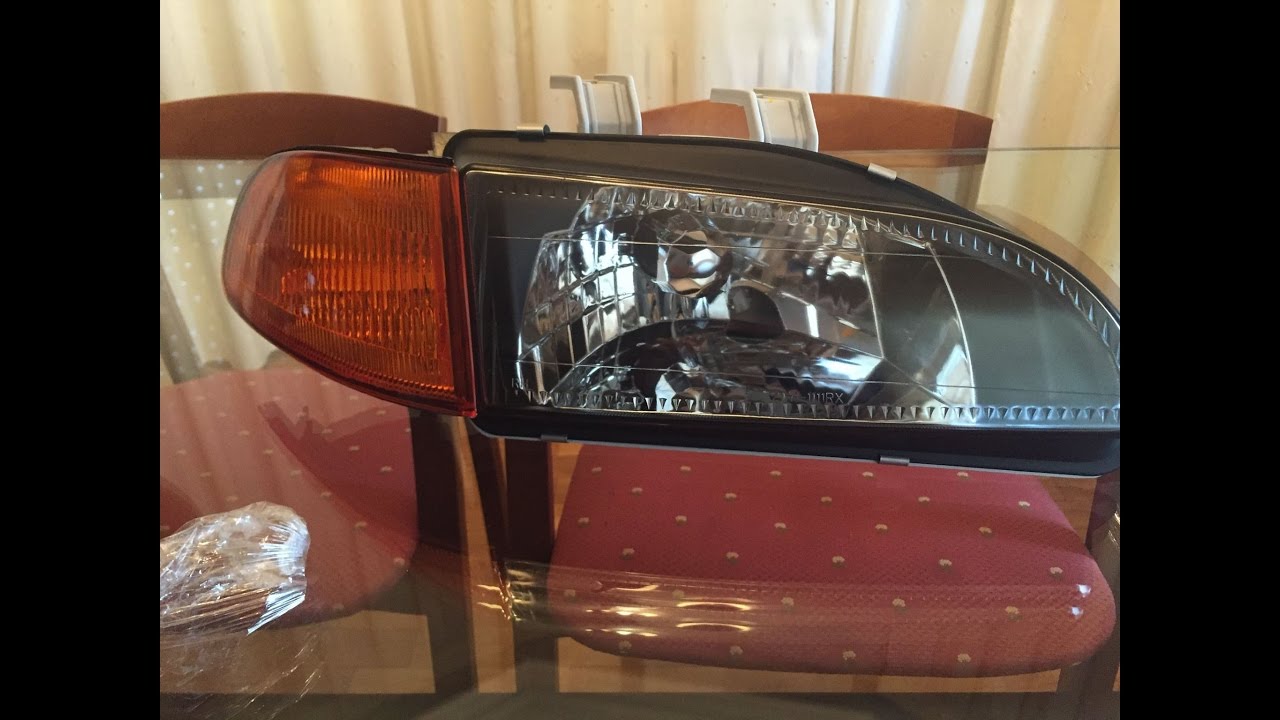 Honda Civic Eg 92-95 | headlights JDM Black and Ambers Corners
