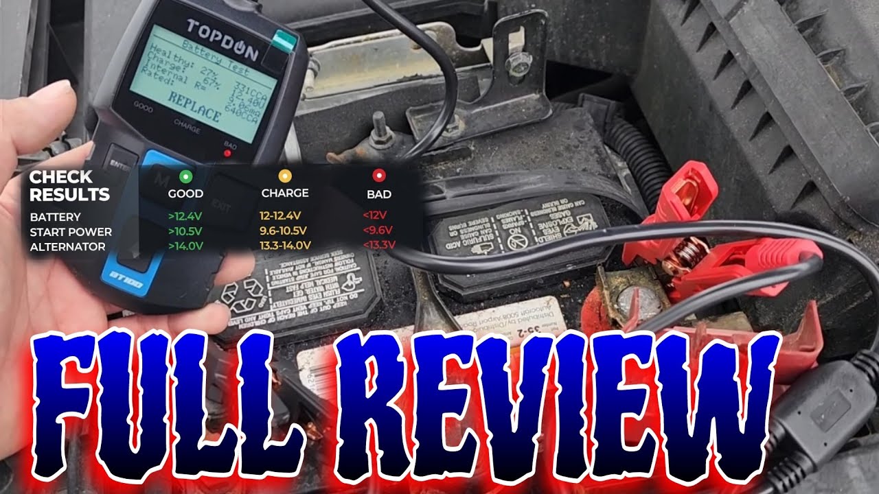 TEST Your OWN Battery with TOPDON BT100 #topdon #mechanic #tools