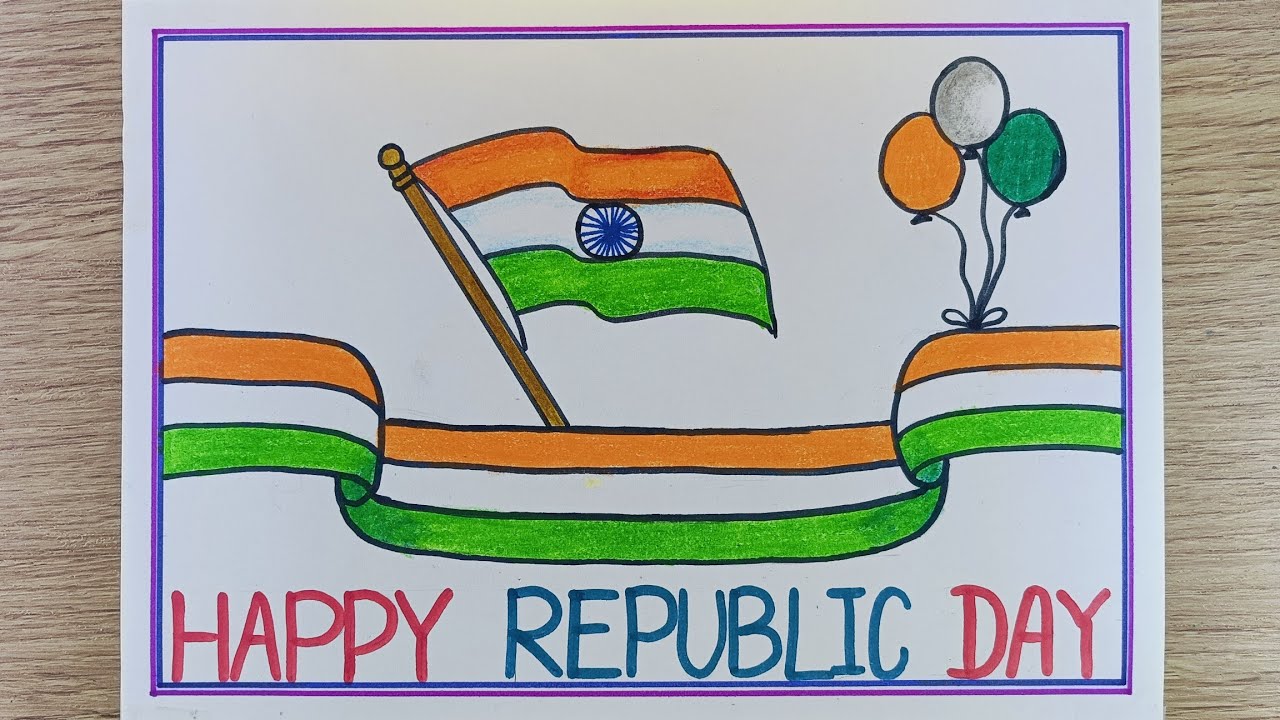 Republic day drawing | Easy republic day drawing| Republic day drawing for kids 