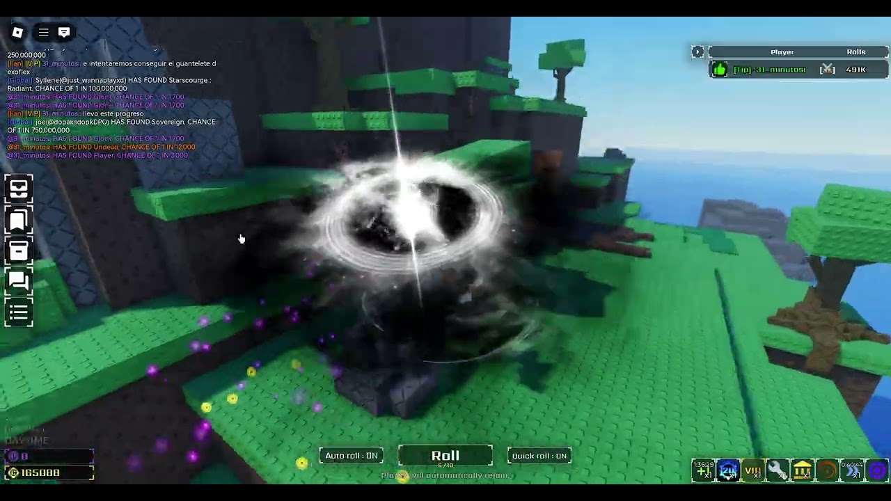 jugando sols rng en roblox. consguiendo pociones celestiales