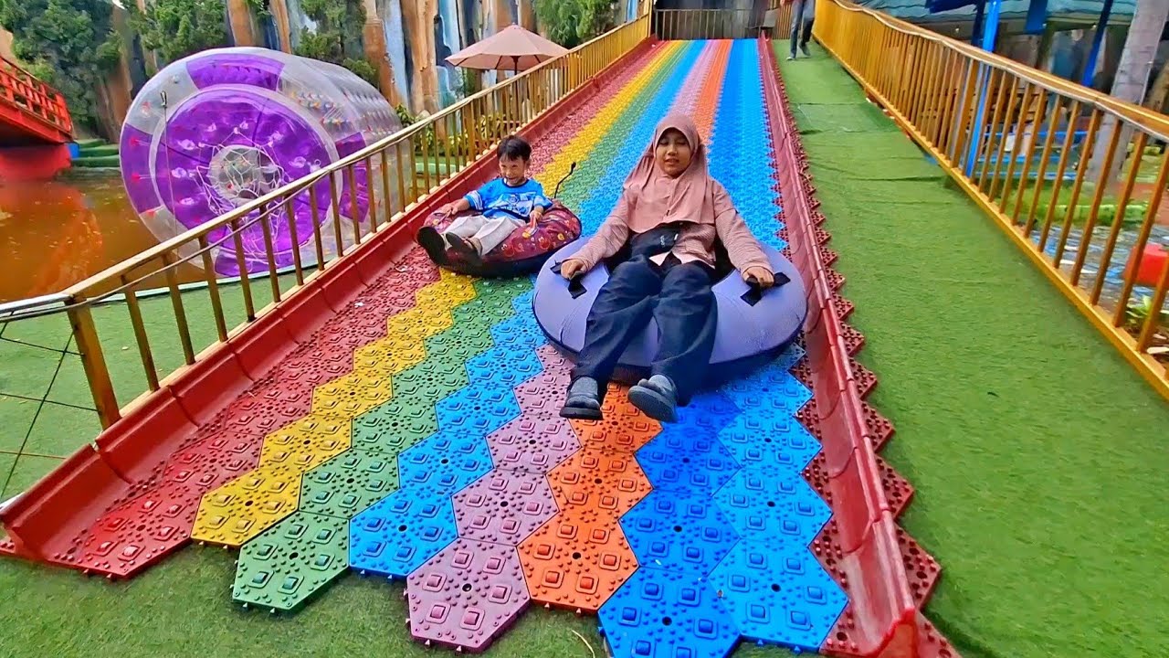ARENA BERMAIN LUAR RUANGAN YANG SERU - Rainbow Adventure Park Pondok Gede Bekasi