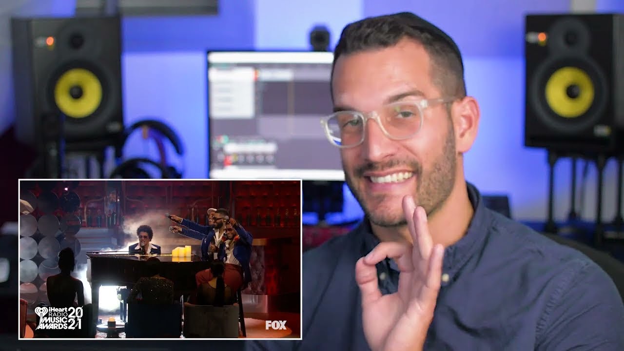 VOCAL COACH reacts to SILK SONIC singing LEAVE THE DOOR OPEN live on iHeart Radio