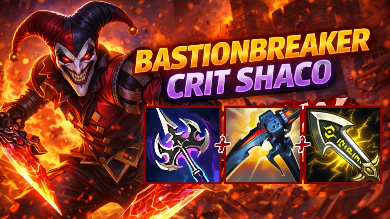 Bastionbreaker Crit Shaco - S15 Emerald Ranked [League of Legends] Full Gameplay - Infernal Shaco